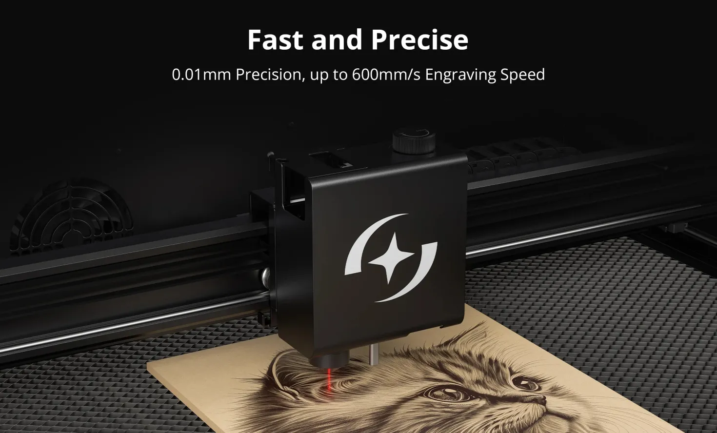 AtomStack - Hurricane Laser Cutter - 55 W CO2