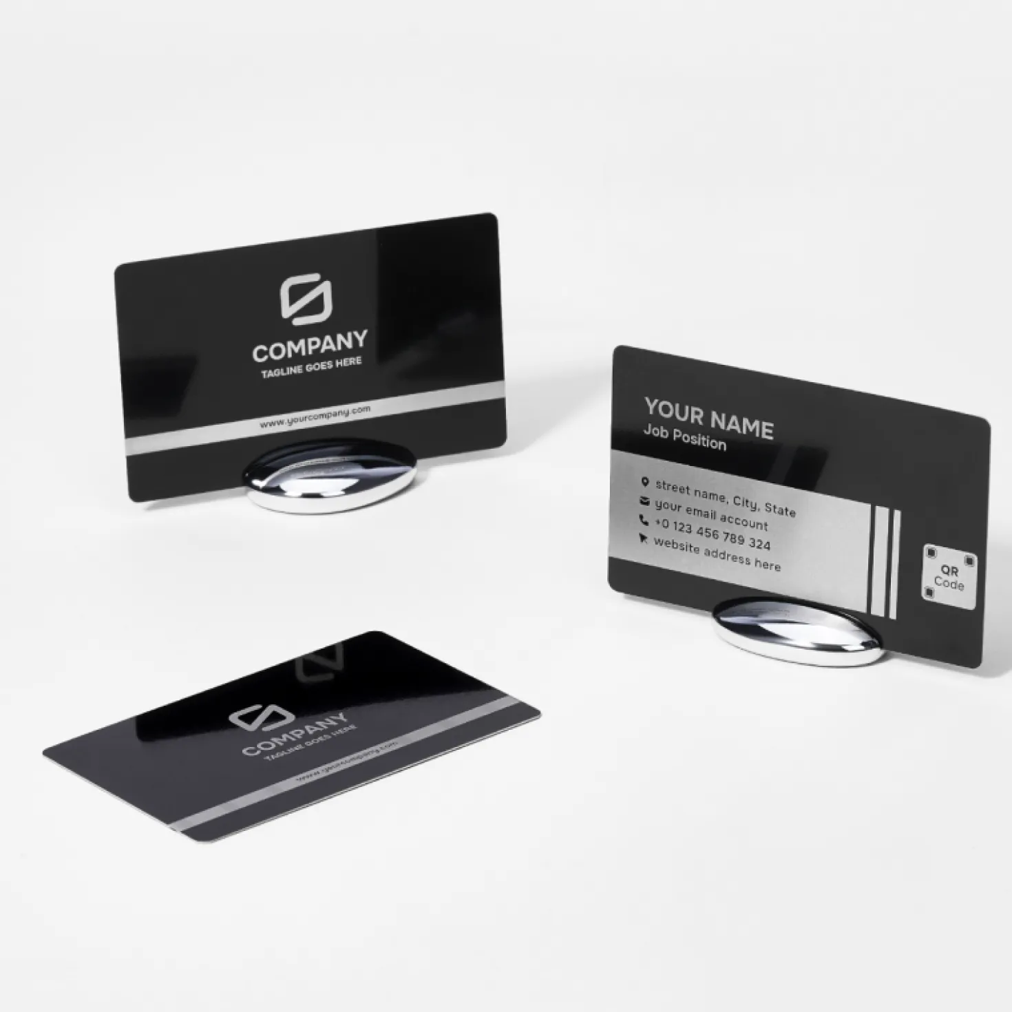 Bambu Lab - Aluminium Business Cards - Black (10pcs)