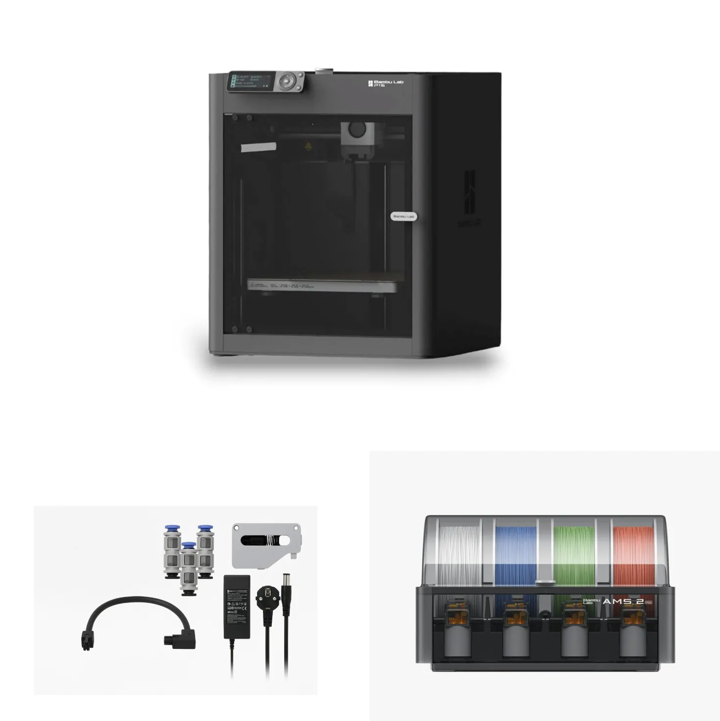 Bambu Lab - 3D-Printer Bundle - P1S + AMS 2 Pro + Connection Kit
