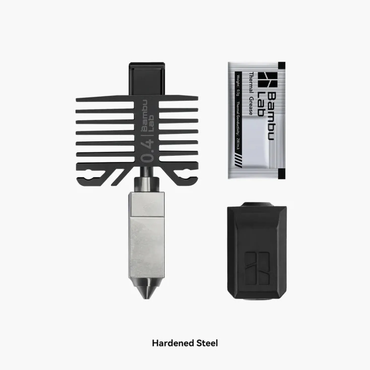 Bambu Lab - Hotend - Hardened Steel Nozzle - X1C/P1 Series (Pick a Size)