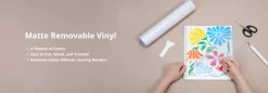 Bambu Lab - Matte Removable Adhesive Vinyl - Orange (10pcs)