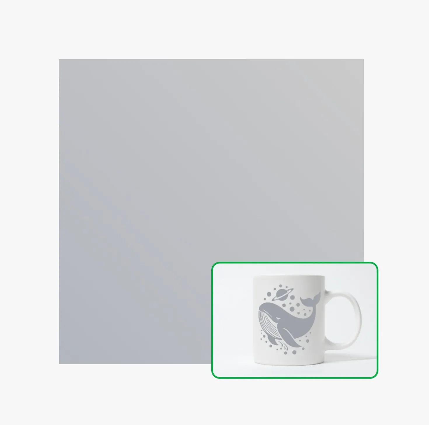 Bambu Lab - Matte Removable Adhesive Vinyl - Light Grey (10pcs)