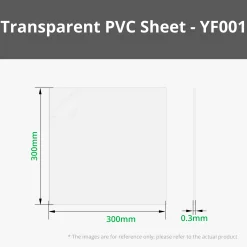 Bambu Lab - 0.3mm Transparent PVC Sheet (5pcs)