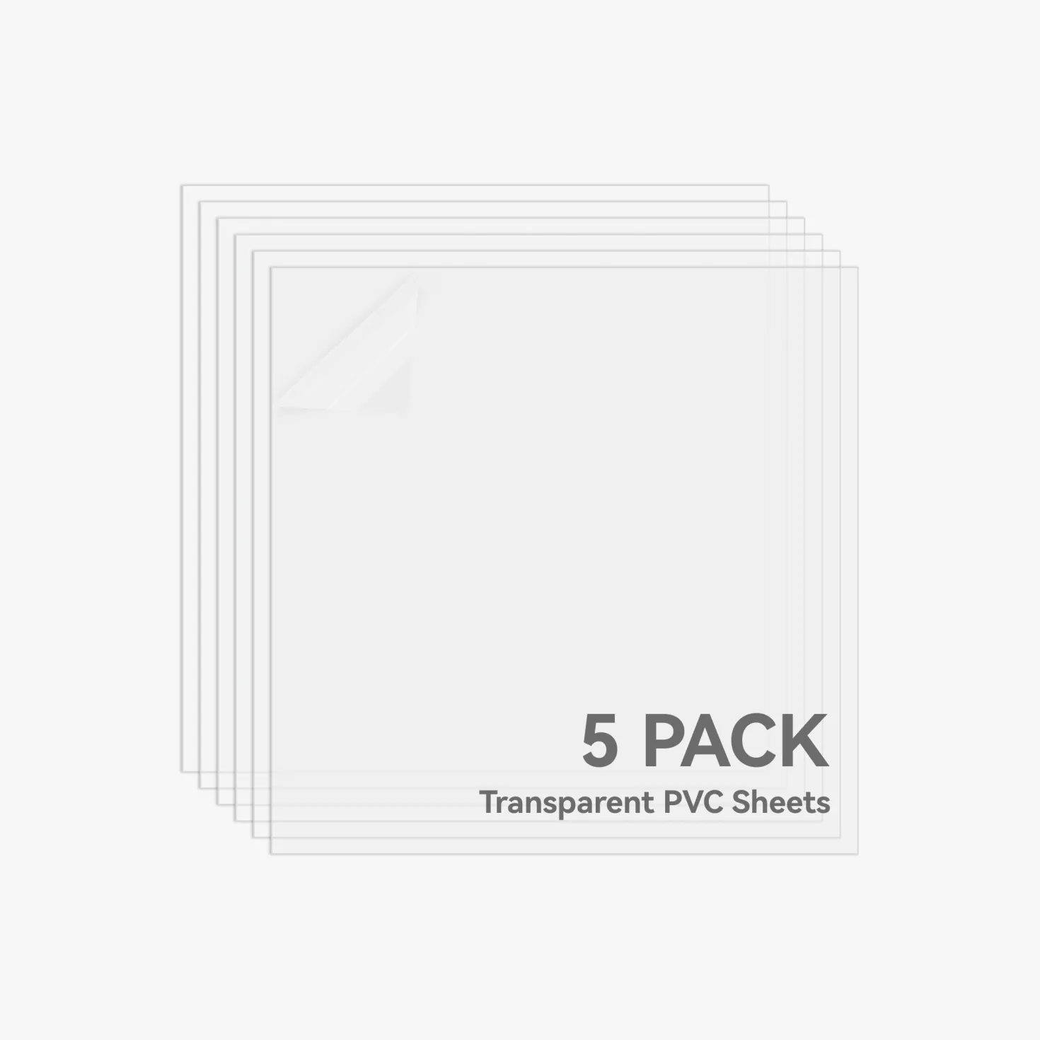 Bambu Lab - 0.3mm Transparent PVC Sheet (5pcs)