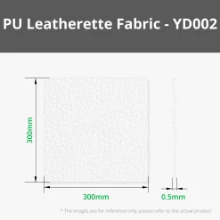Bambu Lab - Pebbled PU Leatherette Fabric - White (5pcs)