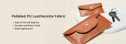 Bambu Lab - Pebbled PU Leatherette Fabric - Brown (5pcs)