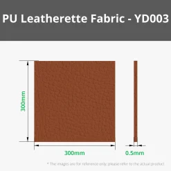 Bambu Lab - Pebbled PU Leatherette Fabric - Brown (5pcs)