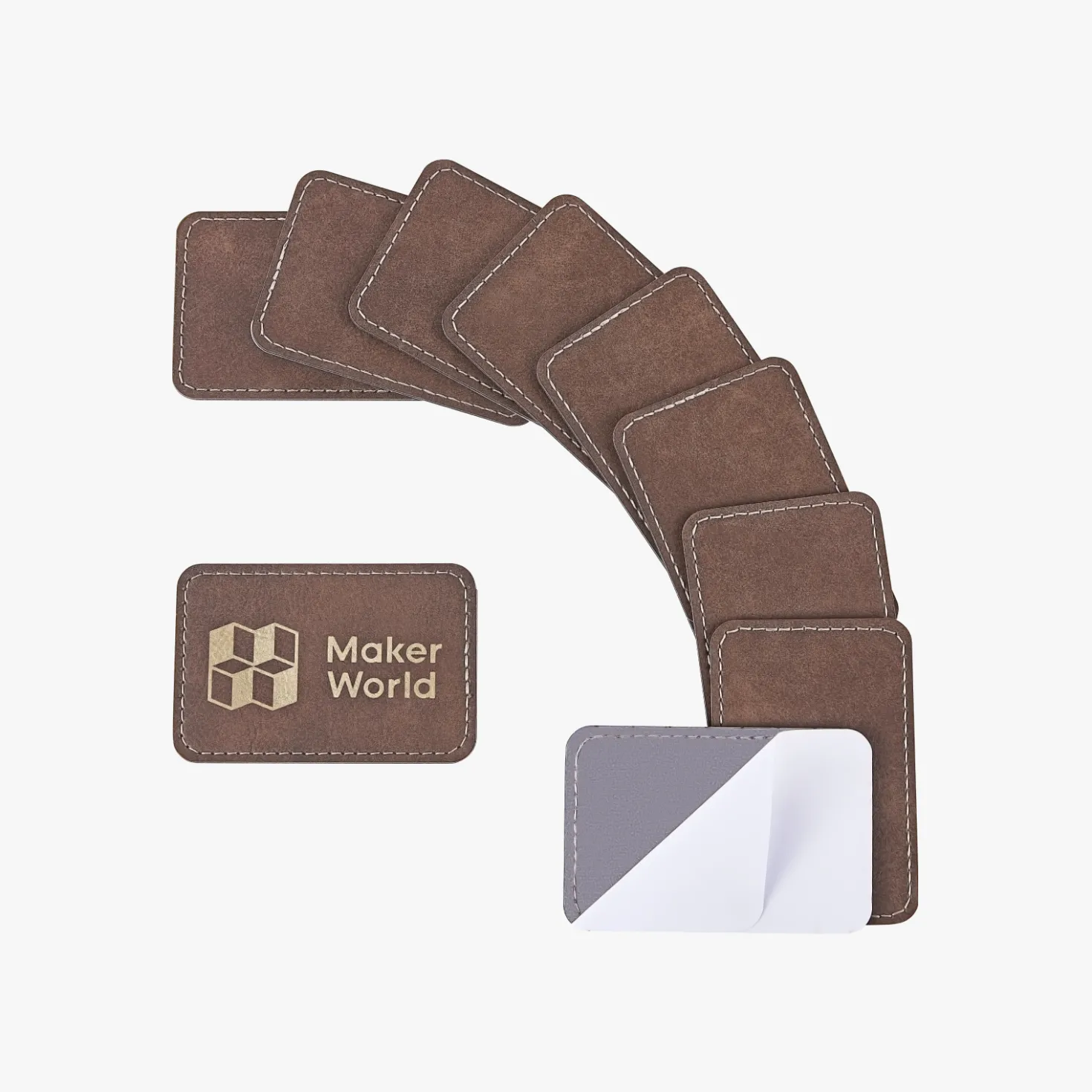 Bambu Lab - Rectangular PU Iron-on Patch - Rustic to Gold (10pcs)