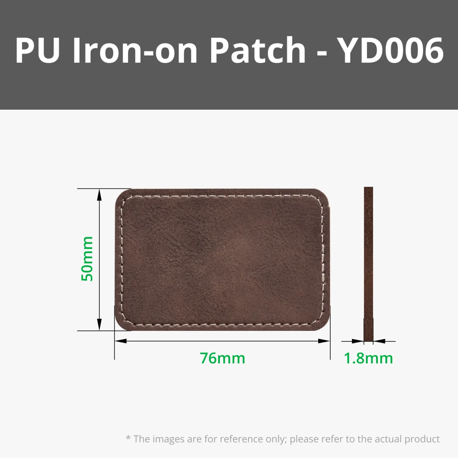 Bambu Lab - Rectangular PU Iron-on Patch - Rustic to Gold (10pcs)