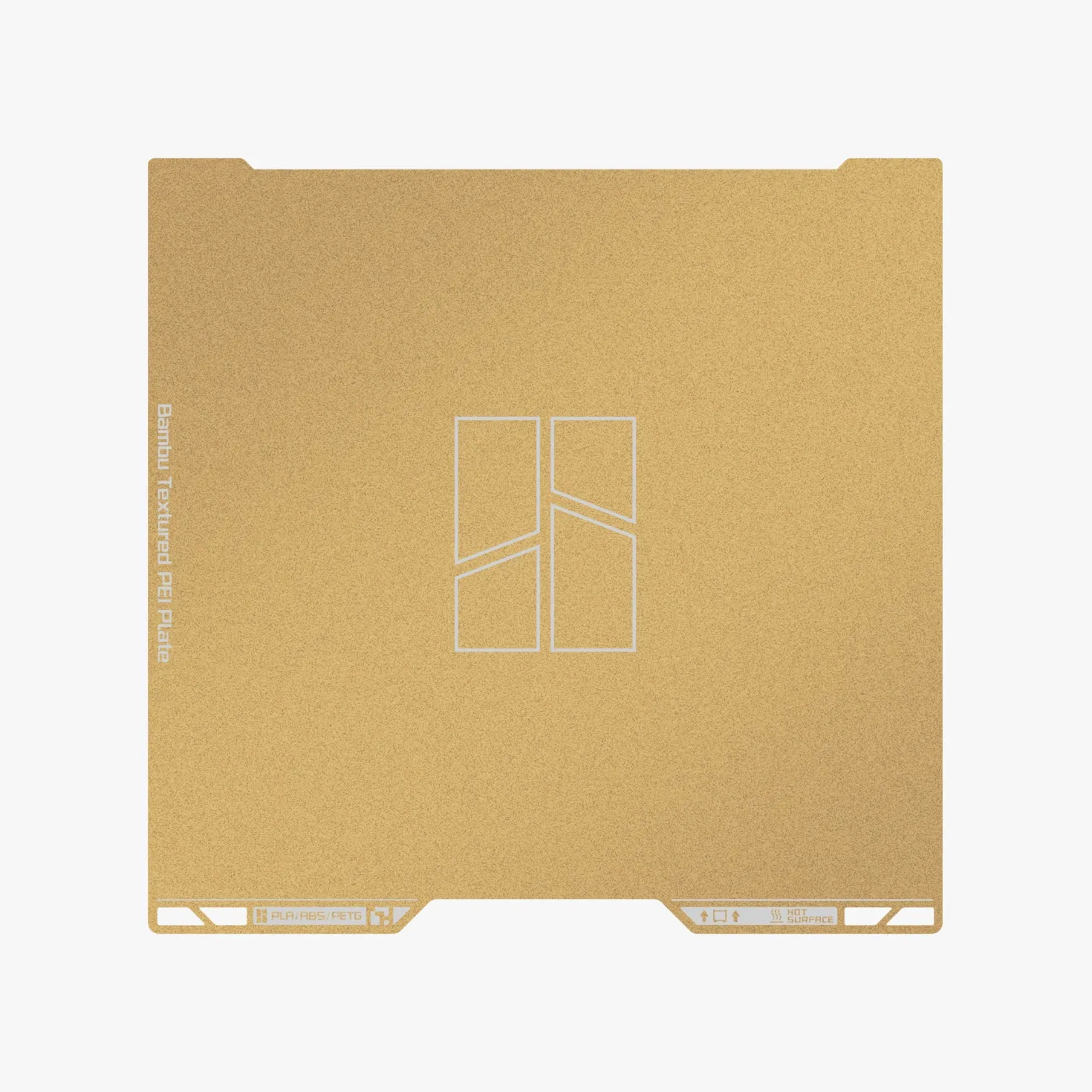 Bambu Lab - Textured PEI Plate (Gold) - H2D/H2S - 335x346mm