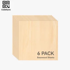 Bambu Lab - 300x300x3mm Basswood Plywood (6pcs)