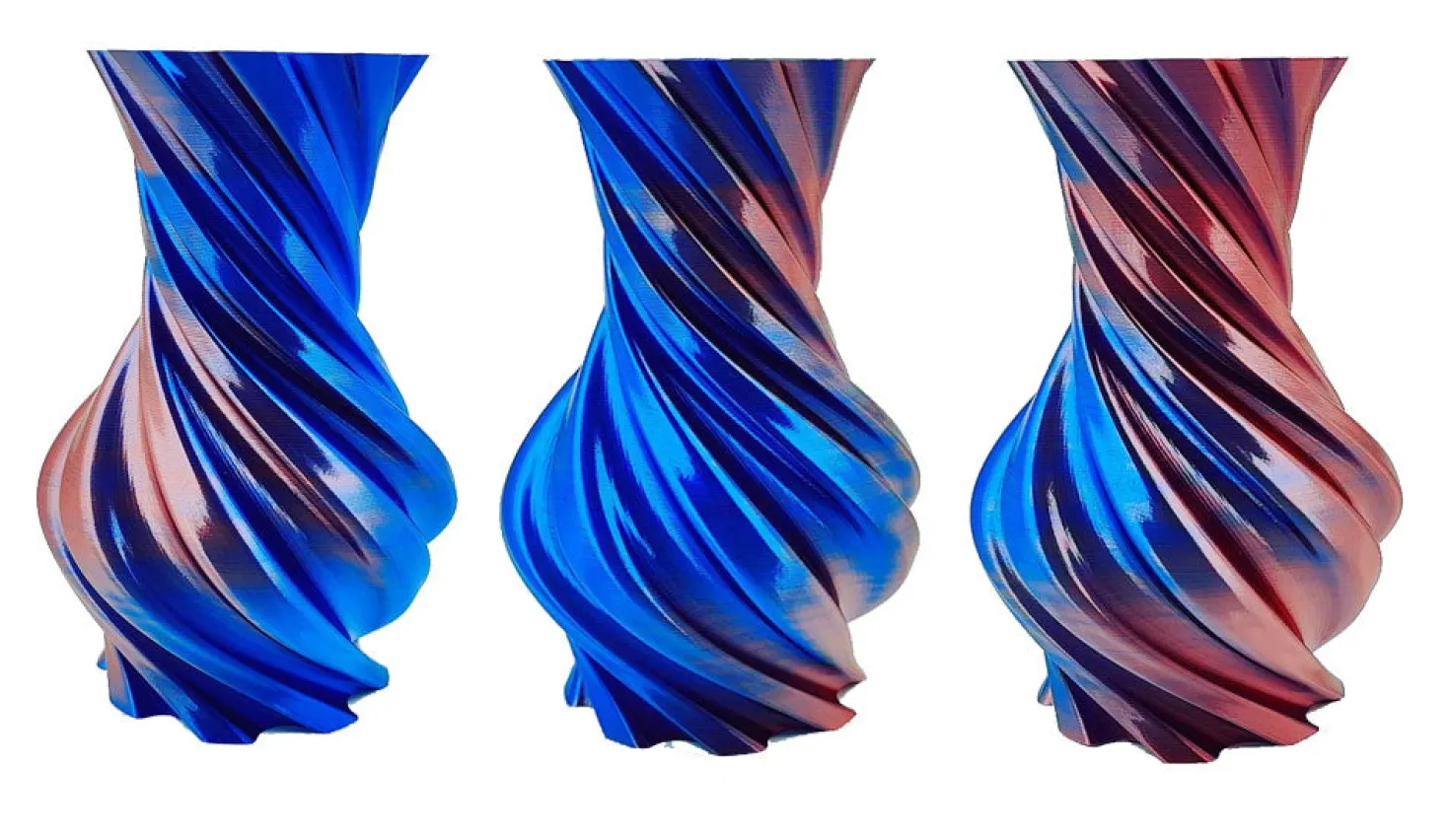 BiColor - PLA Silky - Red & Blue - 1.75mm - 1kg