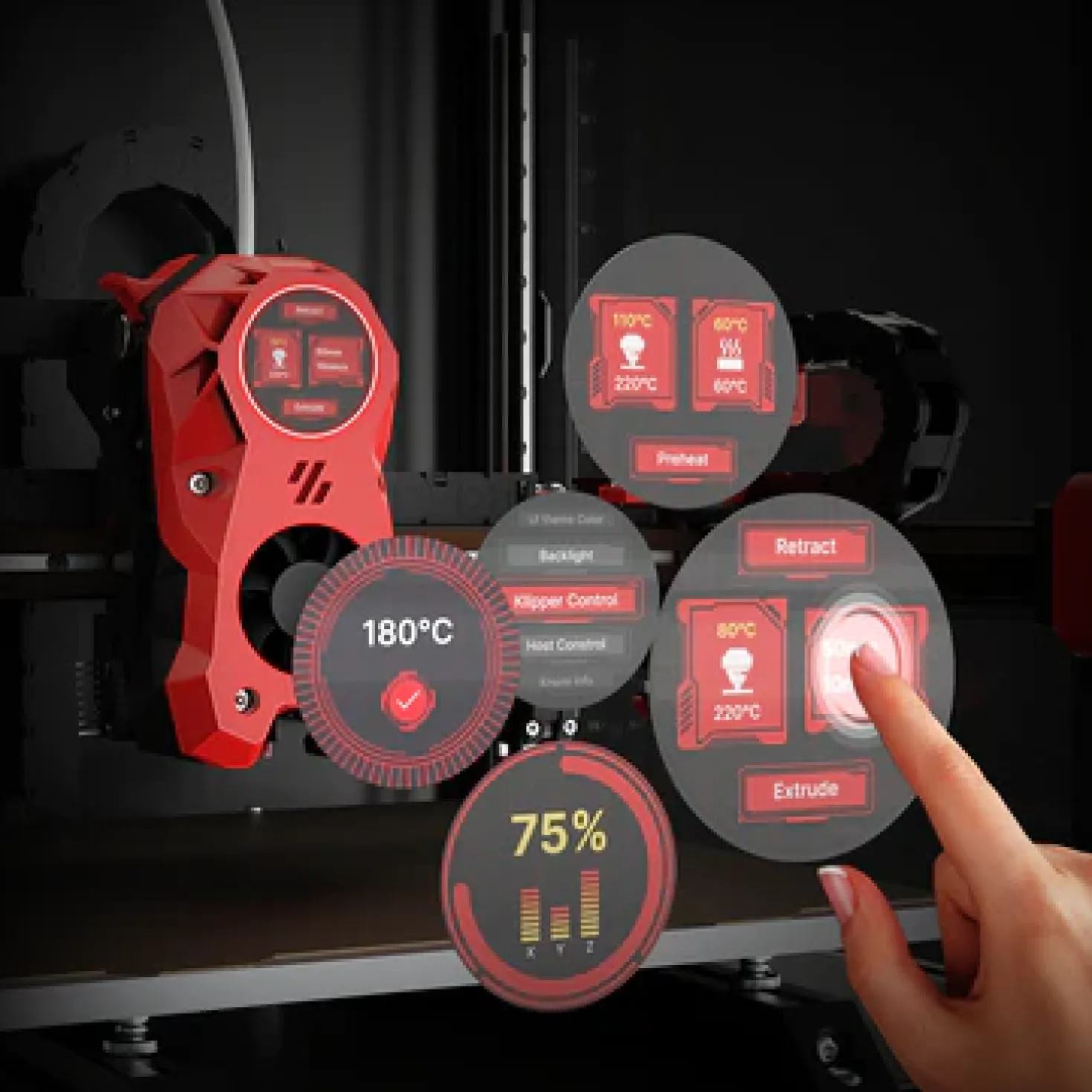 BigTreeTech - BTT KNOMI V2.0 Screen for Voron Stealthburner (Ex Voron V2.4/Trident)