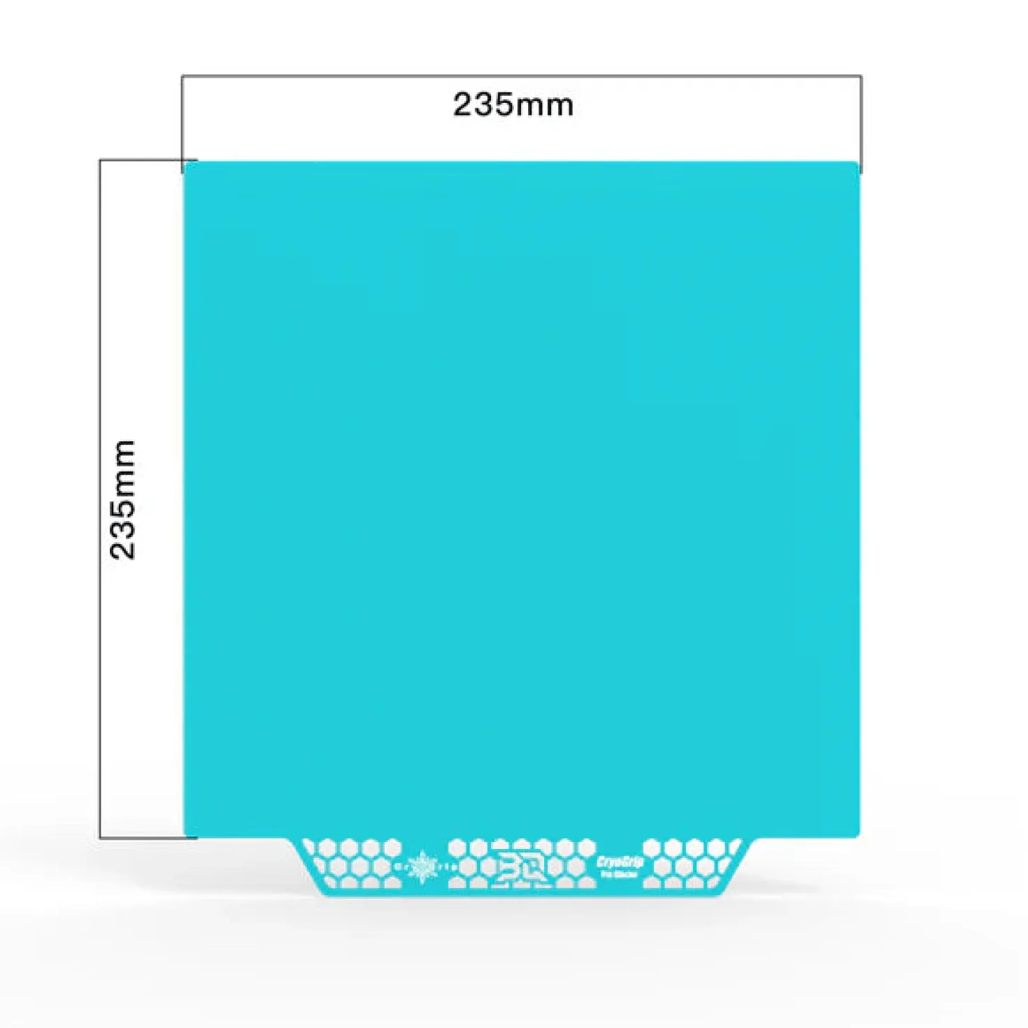 BIQU - Cryogrip Buildplate - Glacier (Fine Texture) - Ex. Ender-3 - 235x235mm