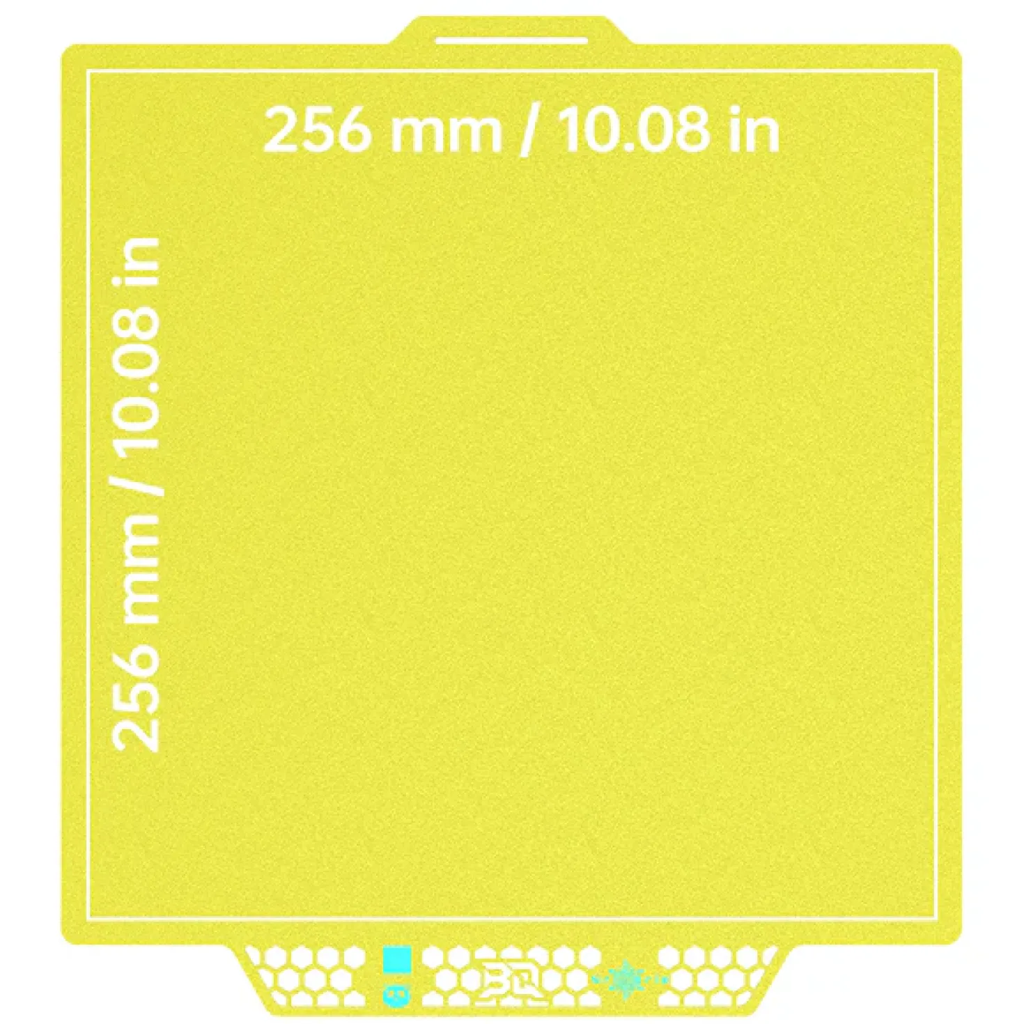 BIQU - Panda Buildplate - CryoGrip Pro - Glacier (Fine Texture) Yellow - P2S, X1/P1/A1 Series - 258x275mm