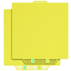 BIQU - Panda Buildplate - CryoGrip Pro - Glacier (Fine Texture) Yellow - P2S, X1/P1/A1 Series - 258x275mm