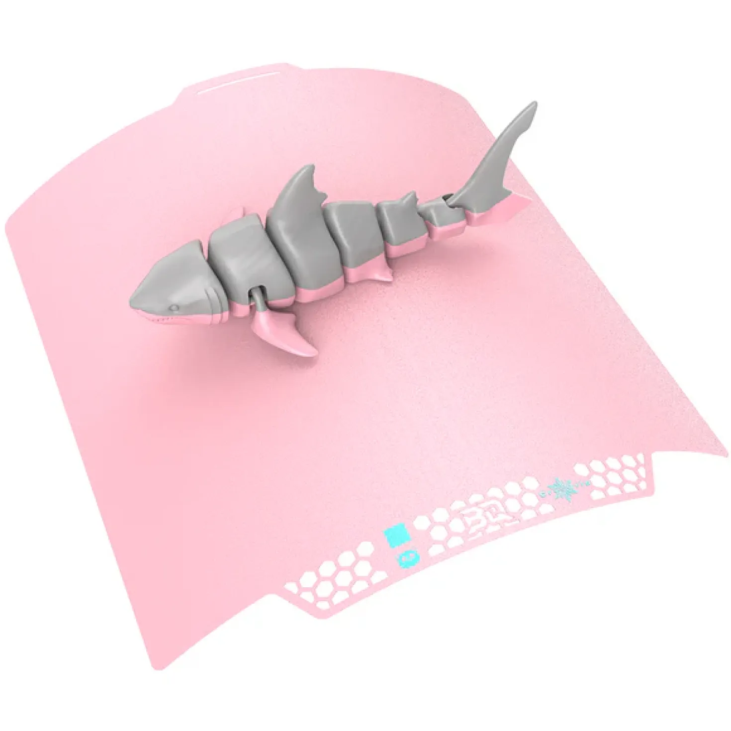 BIQU - Panda Buildplate - CryoGrip Pro - Glacier (Fine Texture) Pink - P2S, X1/P1/A1 Series - 258x275mm