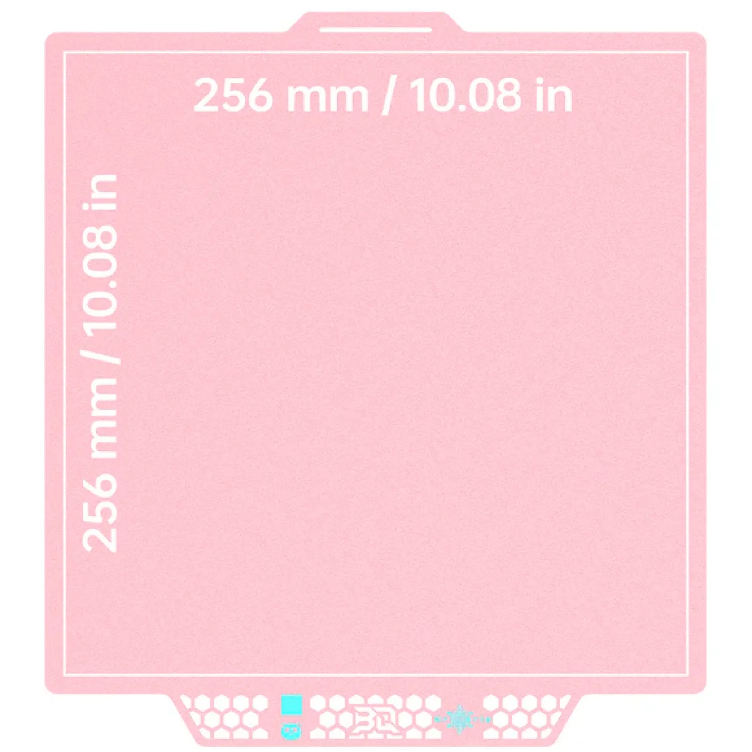 BIQU - Panda Buildplate - CryoGrip Pro - Glacier (Fine Texture) Pink - P2S, X1/P1/A1 Series - 258x275mm