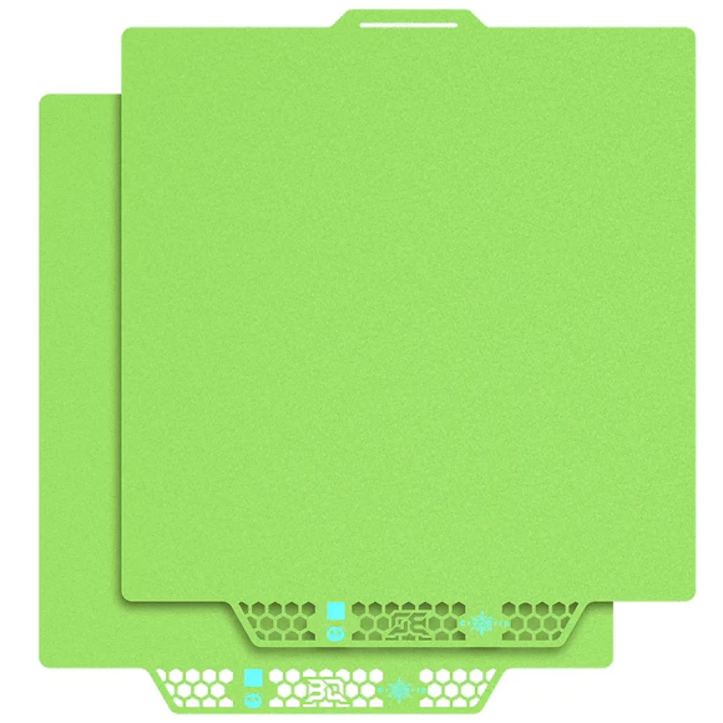 BIQU - Panda Buildplate - CryoGrip Pro - Glacier (Fine Texture) Green - P2S, X1/P1/A1 Series - 258x275mm