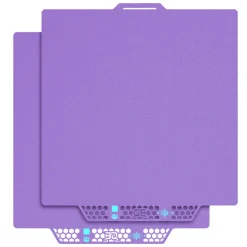 BIQU - Panda Buildplate - CryoGrip Pro - Glacier (Fine Texture) Purple - P2S, X1/P1/A1 Series - 258x275mm