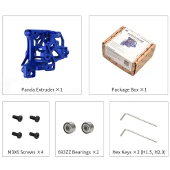 BIQU - Panda Extruder Housing CNC - P1/X1 Series