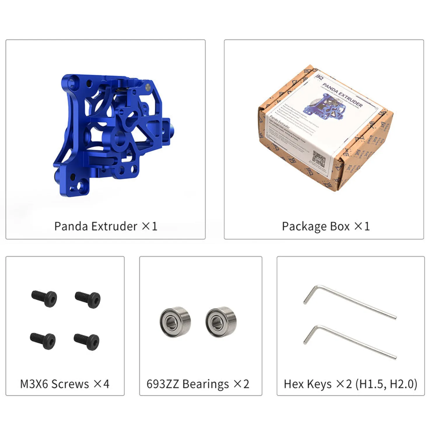 BIQU - Panda Extruder Housing CNC - P1/X1 Series