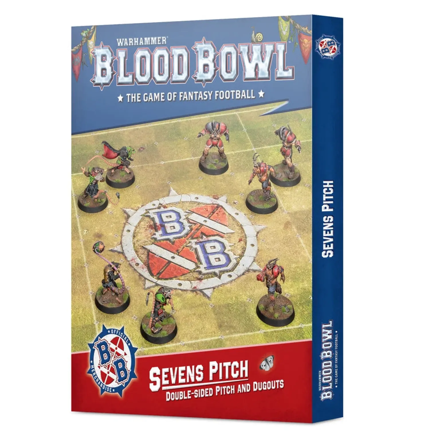 Blood Bowl: Sevens Pitch - Double-sided Pitch and Dugouts