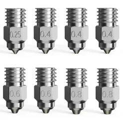 Creality 3D - Bi-Metallic High-End Nozzle Kit - Ender-3 Series, Ender-2 Series, CR-10 Series