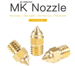 Creality 3D - Brass MK Nozzle - 1.0mm - 5 pcs - Ender-3 Series, Ender-5 Series, CR-10 Series