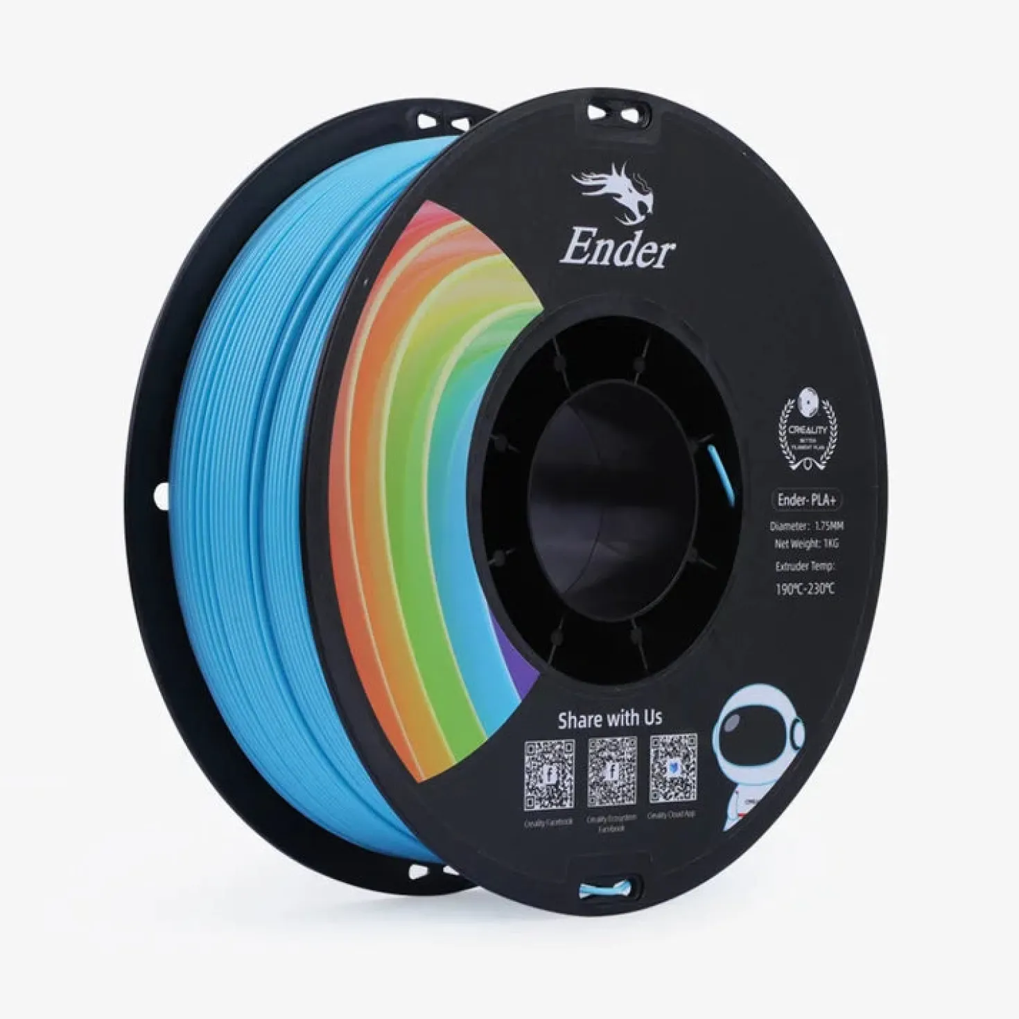 Creality 3D - Ender PLA+ - Blue - 1.75mm - 1kg
