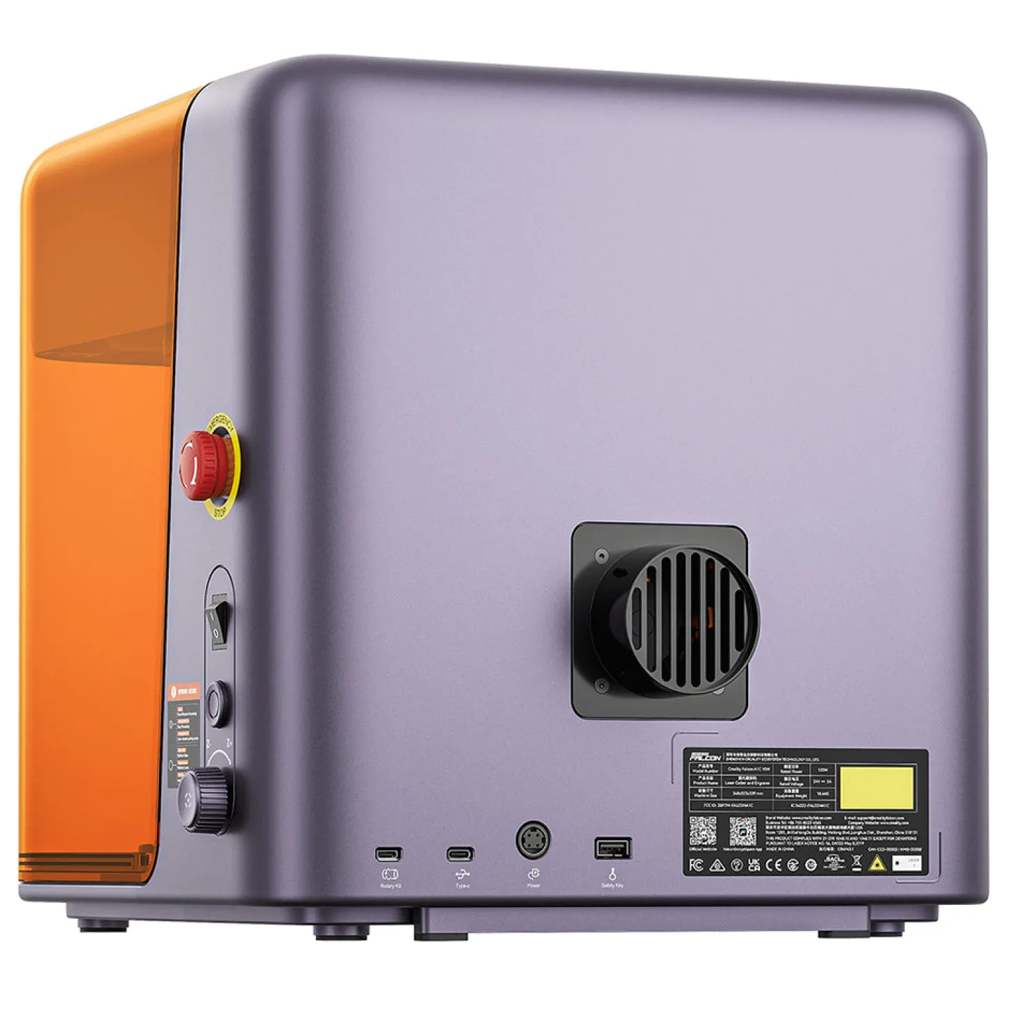 Creality 3D - Falcon A1C - AI Enhanced - Diode Laser - 5W - Purple-Gray