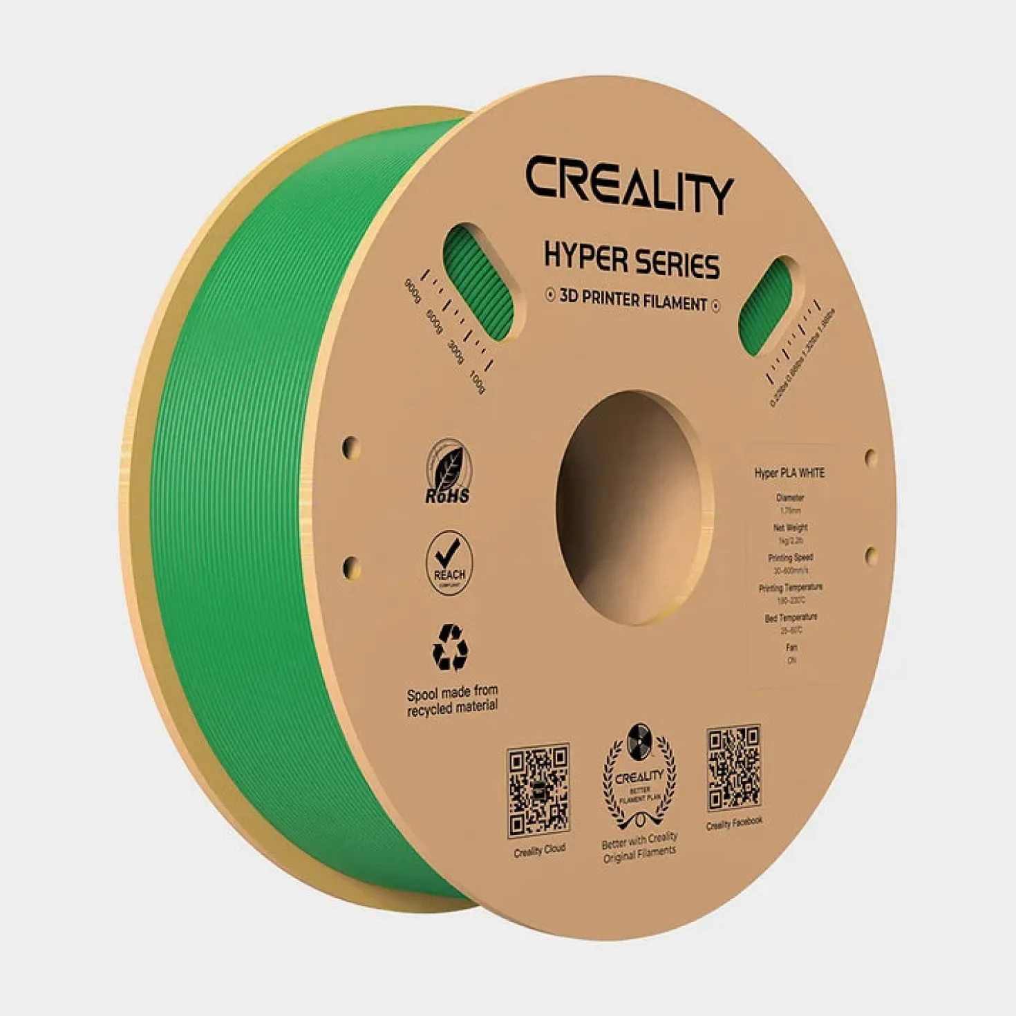 Creality 3D - Hyper Speed - PLA - Green - 1.75mm - 1kg