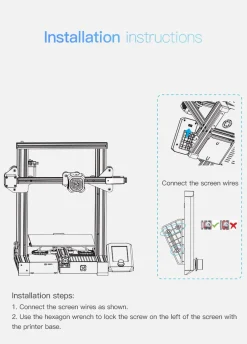 Creality 3D - Intelligent Screen Kit - Ender-3 V2 (med beslag)