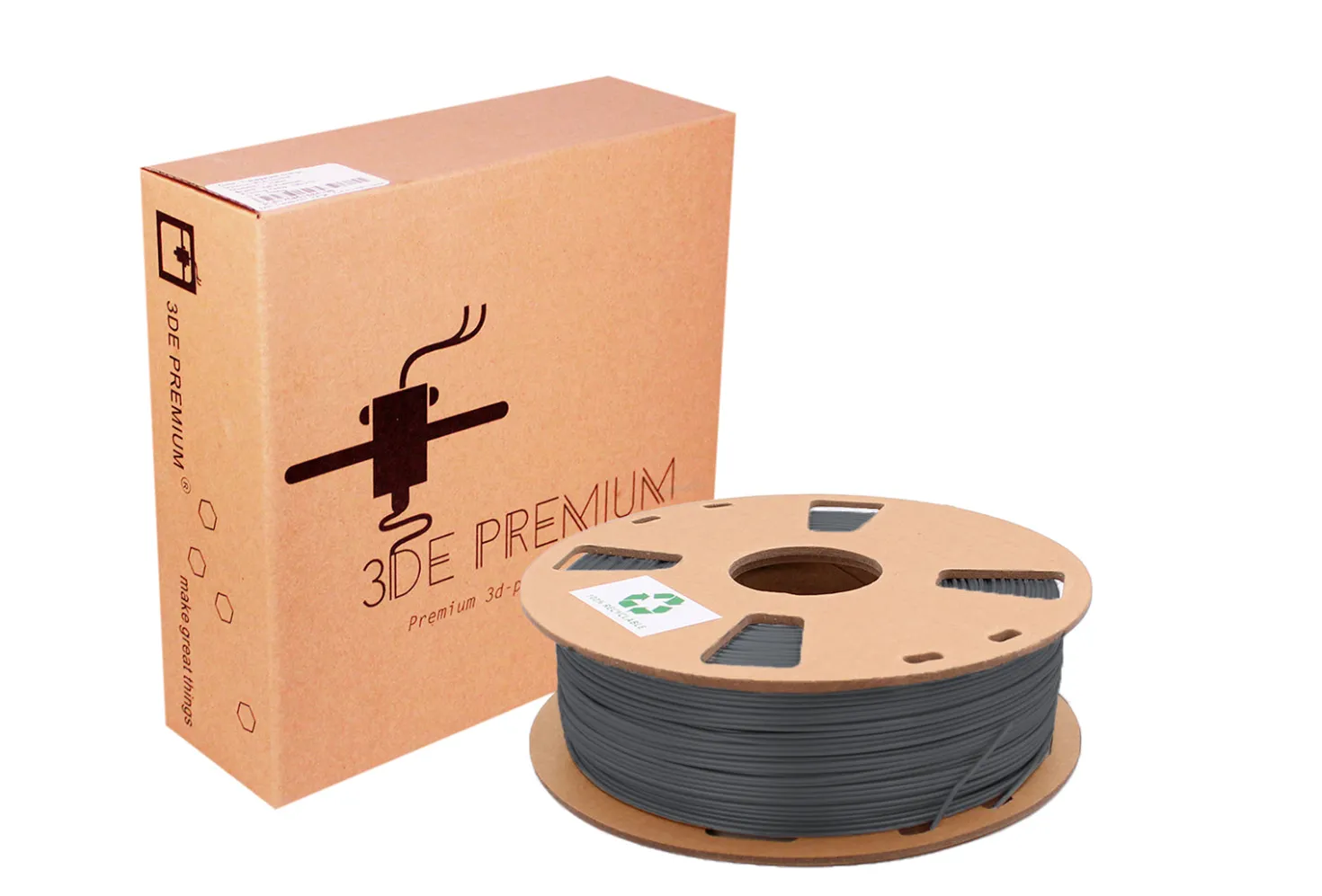 3DE Basic - PLA - Dark Grey - 1.75mm - 1kg