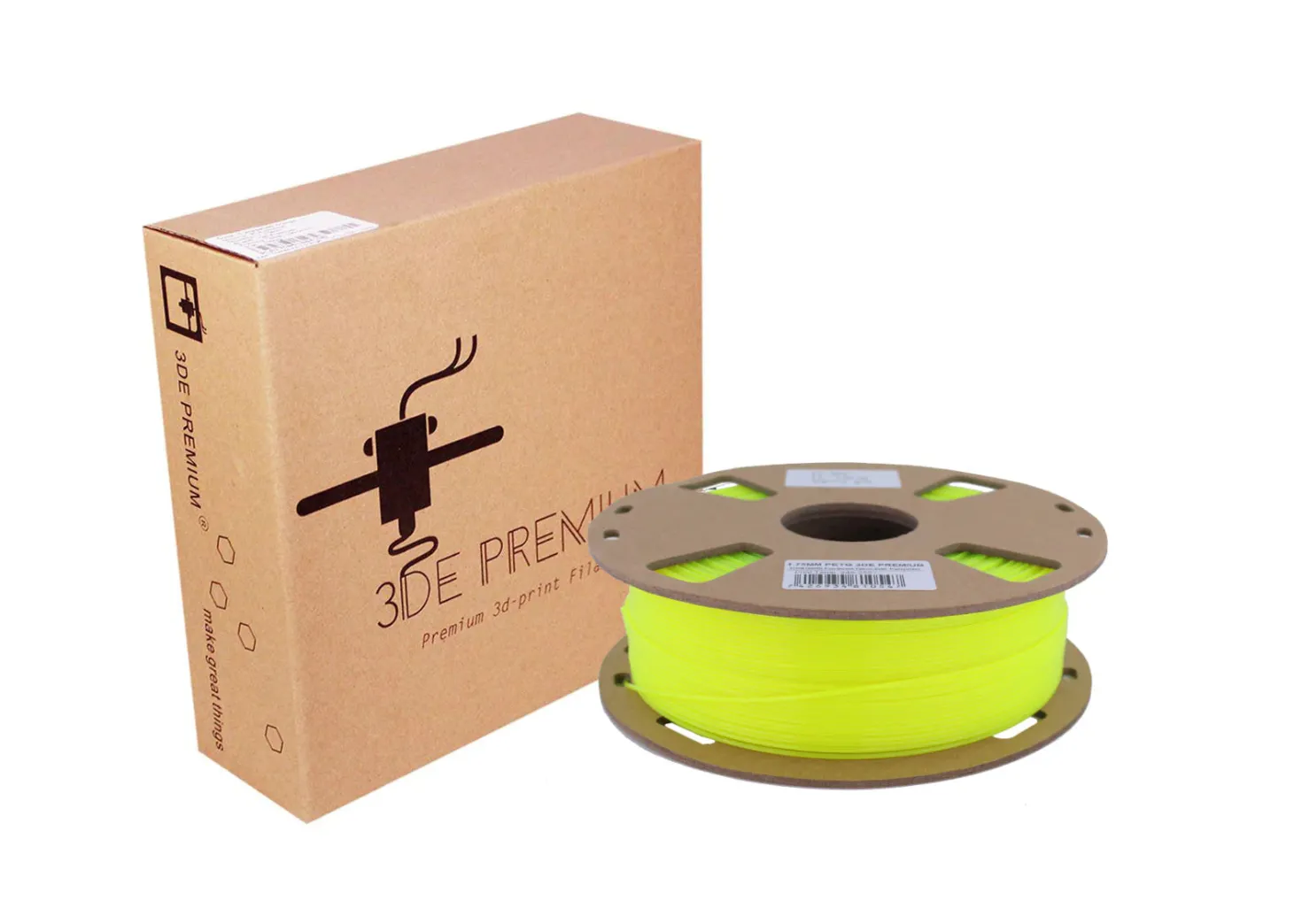 3DE MAX - PLA - Fluorescent Yellow - 1.75mm - 1kg