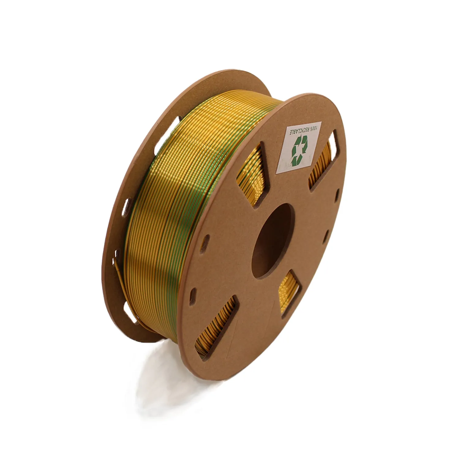 3DE Premium - BiColor - PLA Silky - Green & Yellow - 1.75mm - 1kg