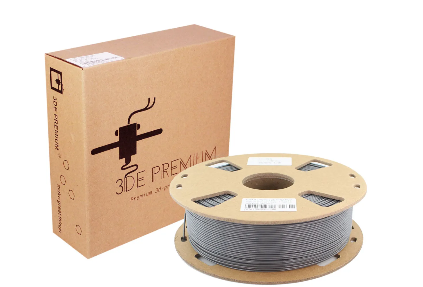 3DE Premium - PETG - Dark Grey - 1.75mm - 1kg