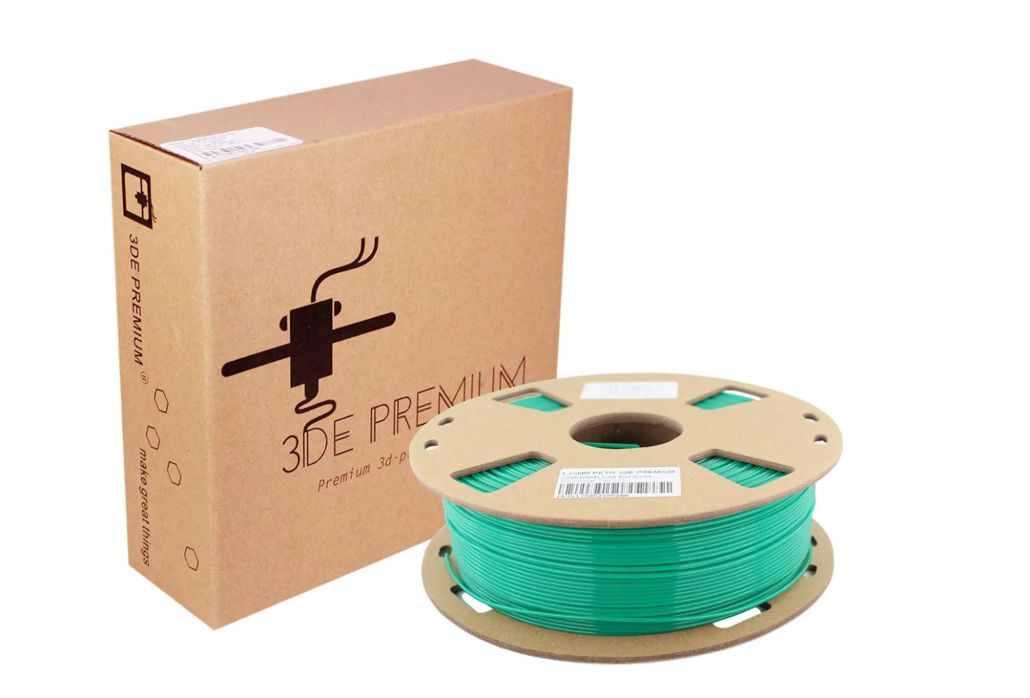 3DE Premium - PETG - Solid Tool Green - 1.75mm - 1kg