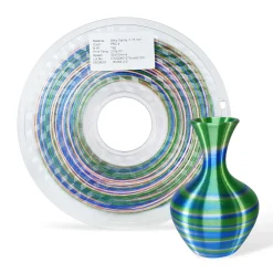 3DE Premium - PLA - Candy Rainbow - Green, Blue, White V2 - 1.75mm - 1kg - Limited Edition