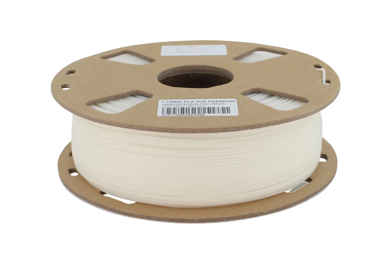 3DE Premium - PLA Glass Fiber - Natural - 1.75mm - 1kg
