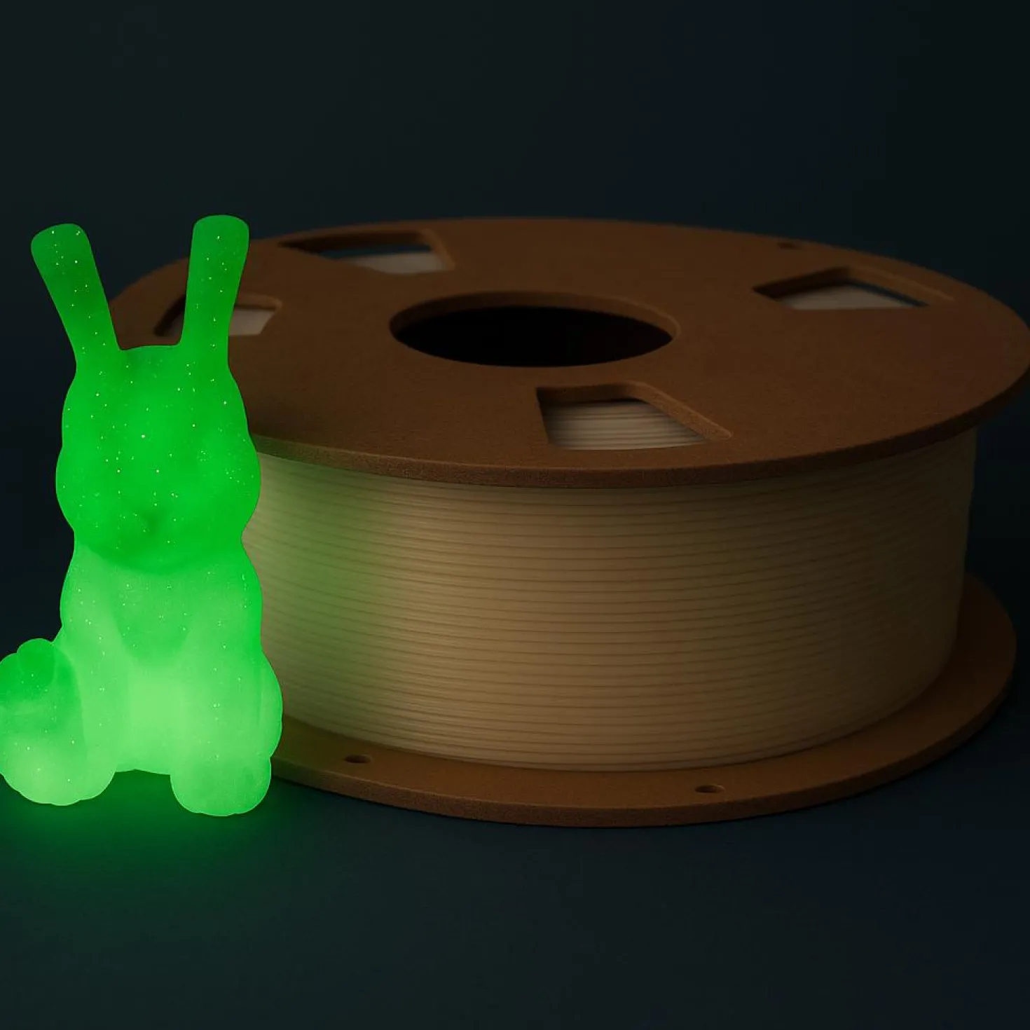 3DE Premium - PLA - Glow'n'Glitter Green - 1.75mm - 1kg