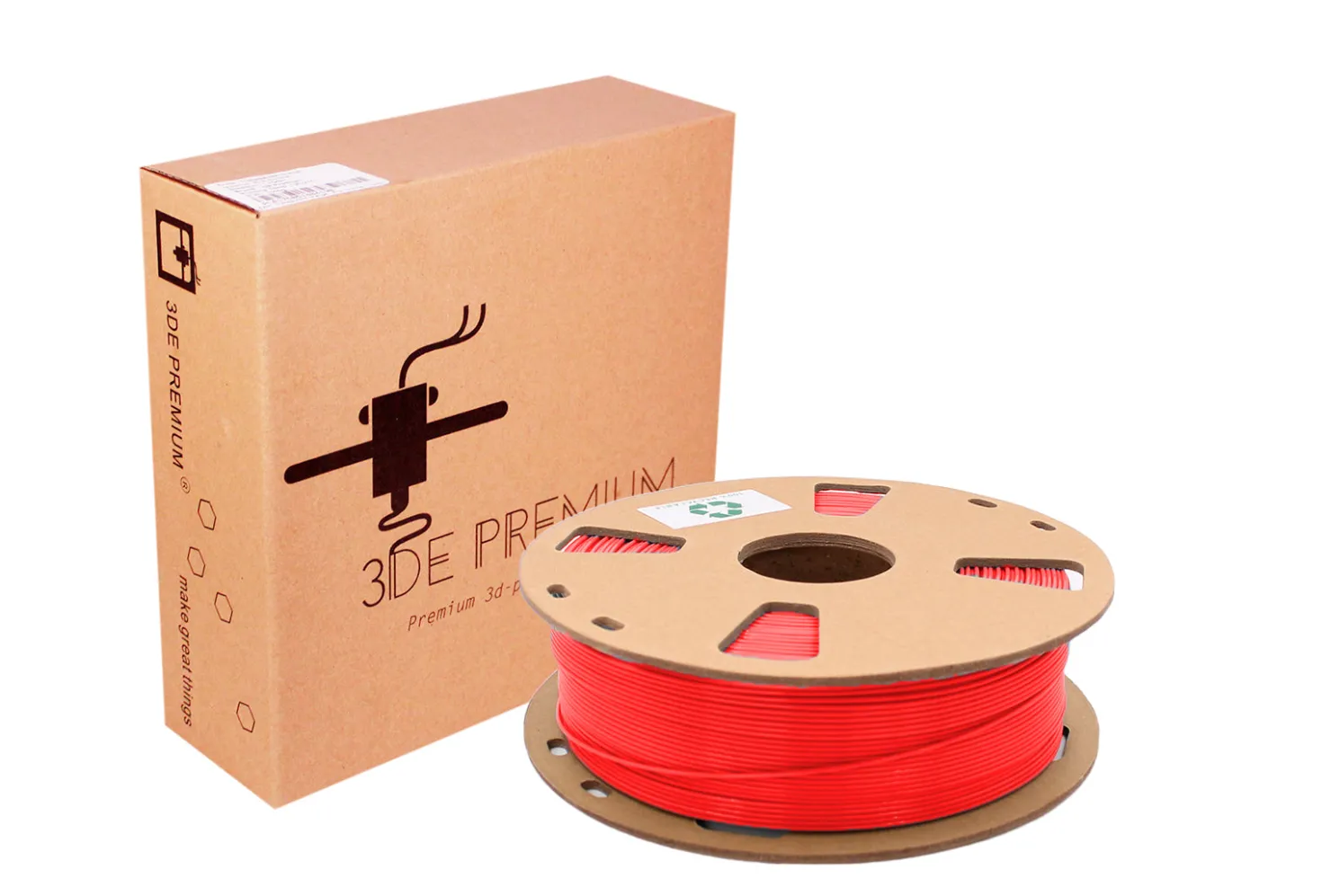 3DE Premium - PLA Matt - Ruby Red - 1.75mm - 1kg