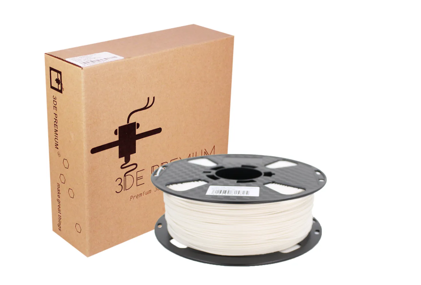 3DE Premium - PLA MAX High Speed - White - 1.75mm - 1kg