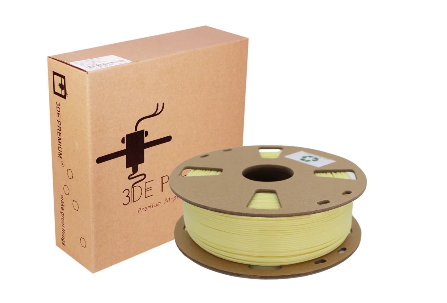 3DE Premium - PLA Pastel - Sunrise Yellow - 1.75mm - 1kg