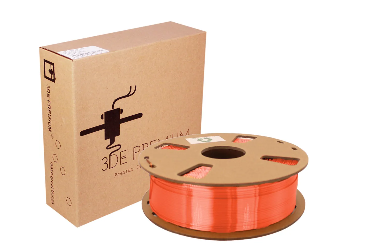 3DE Premium - PLA Silky - Goldfish Orange - 1.75mm - 1kg