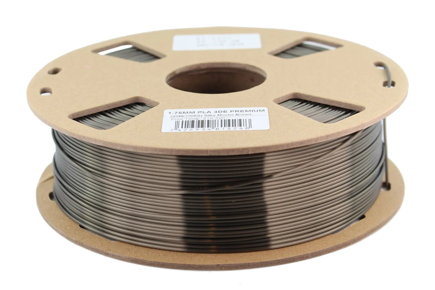 3DE Premium - PLA Silky - Mocha Brown - 1.75mm - 1kg