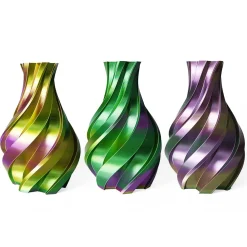 3DE Premium - PLA Silky - Tricolor Gold, Green and Purple - 1.75mm - 1kg