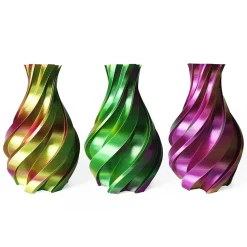 3DE Premium - PLA Silky - Tricolor Gold, Green and Fuchsia - 1.75mm - 1kg