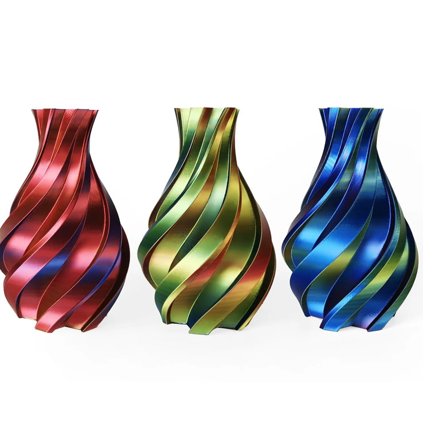 3DE Premium - PLA Silky - Tricolor Gold, Blue and Red - 1.75mm - 1kg