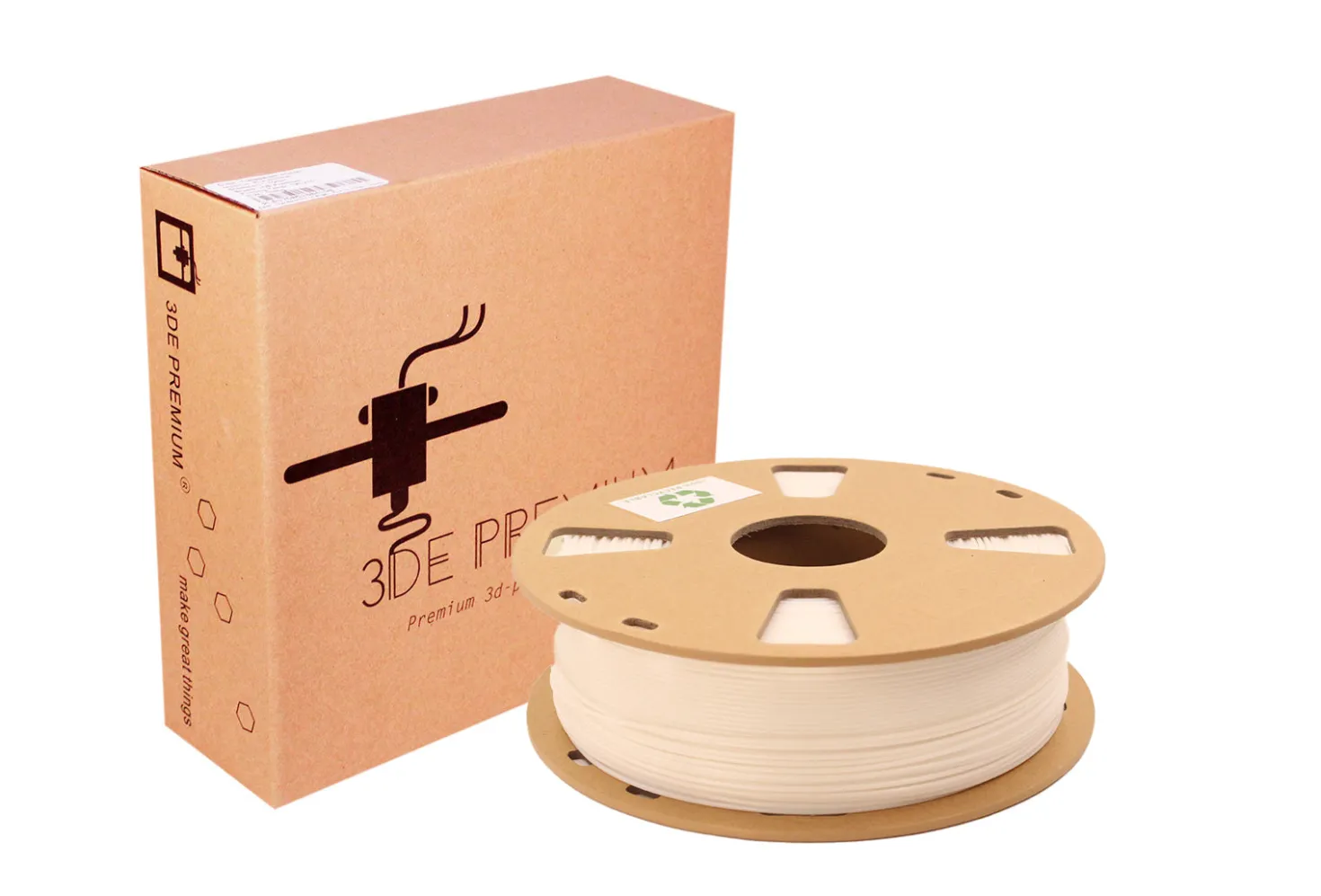 3DE Premium - PLA X-Strong - White - 1.75mm - 1kg